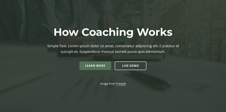 How coaching work Joomla Template