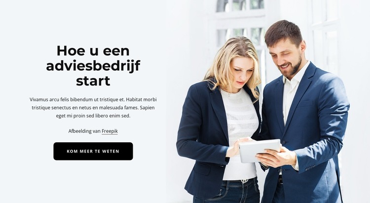 Consultancy bedrijf HTML-sjabloon