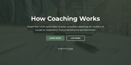 How Coaching Work One Page Template