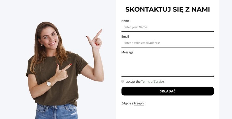 Skontaktuj się z nami teraz Kreator witryn internetowych HTML