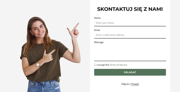 Skontaktuj się z nami teraz Szablon CSS