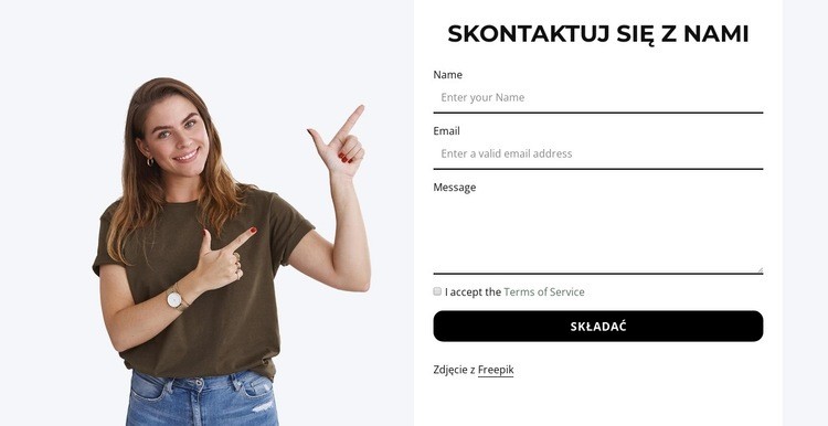 Skontaktuj się z nami teraz Szablon HTML5