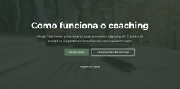 Como Funciona O Coaching - Maquete De Funcionalidade Do Site