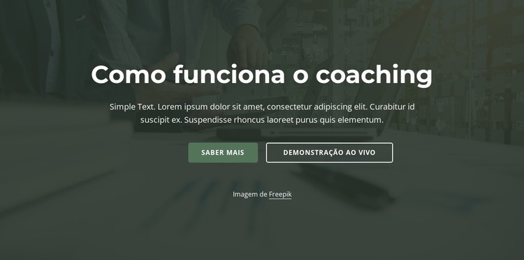 Como funciona o coaching Template CSS