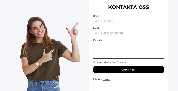 Kontakta oss nu Hemsidedesign