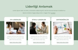 Iyi Liderler Ücretsiz CSS Web Sitesi Şablonu