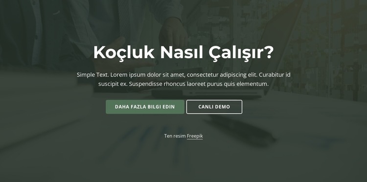 Koçluk nasıl çalışır? Web sitesi tasarımı