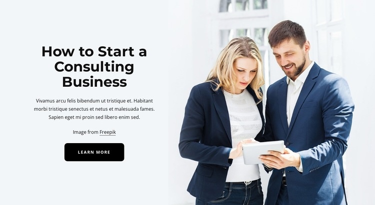 Consulting business Wix Template Alternative