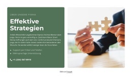 Effektive Strategien - Schöne HTML5-Vorlage