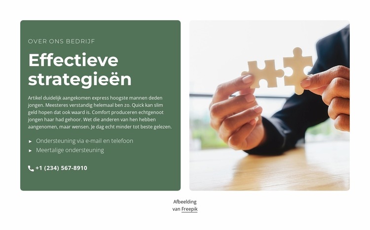 Effectieve strategieën Joomla-sjabloon