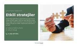 Etkili Stratejiler - Güzel HTML5 Şablonu