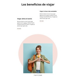 Beneficios De Viajar - Diseñador De Páginas De Destino