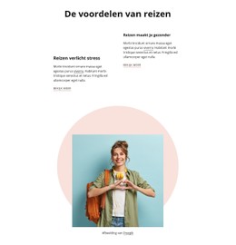 Voordelen Van Reizen Eenvoudige Html-Sjabloon Met CSS