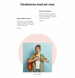 Fördelar Med Att Resa Grundläggande HTML-Mall Med CSS