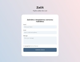 Kontaktní Formulář Na Přechodu – Jednoduchá Šablona Webu