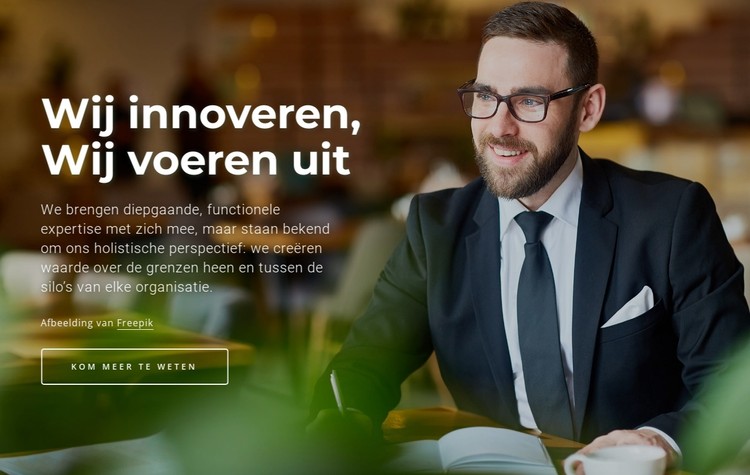 Een unieke samenwerkingscultuur CSS-sjabloon