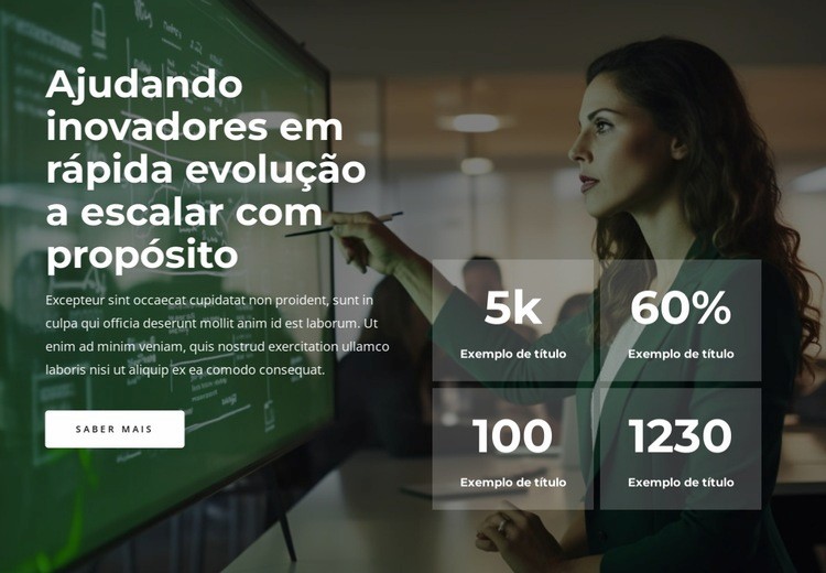 Nossa missão é criar soluções sustentáveis Design do site