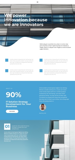 Small And Medium Enterprises One Page Template