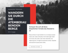 Kostenloses HTML5 Für Wandern Sie Durch Die Atemberaubenden Berge