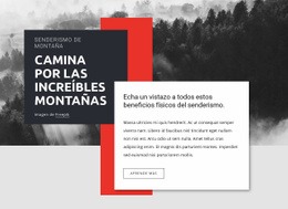 Camina Por Las Increíbles Montañas - HTML Website Maker
