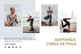 Curso De Ashtanga Yoga: Maqueta De Sitio Web Profesional Personalizable