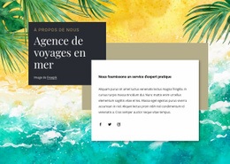 Agence De Voyages En Mer - Conception De Croquis Populaire