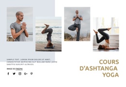 Cours De Yoga Ashtanga - Maquette De Site Web Professionnel Personnalisable