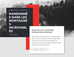 Site Web HTML Pour Randonnée Dans Les Montagnes Incroyables