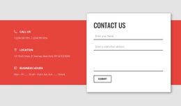 Overlapping Contact Form