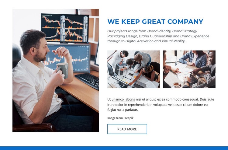 Great company Homepage Design