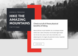 Hike The Amazing Mountains - HTML Website Maker