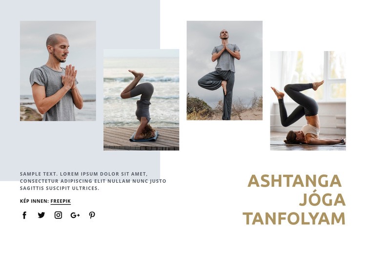 Ashtanga jóga tanfolyam Sablon