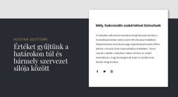 Átfedő Szövegcsoport - Gyönyörű Weboldal Dizájn