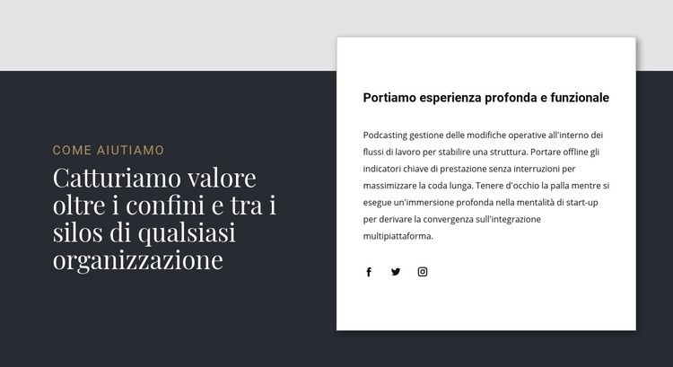 Gruppo di testo sovrapposto Mockup del sito web