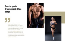Questo Posto Trasformerà Il Tuo Corpo - Modello HTML5 Gratuito