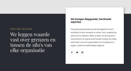 Overlappende Tekstgroep - HTML5-Sjabloon