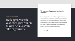 Overlappende Tekstgroep - Gratis WordPress-Thema