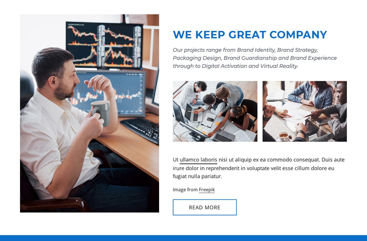 Great company One Page Template