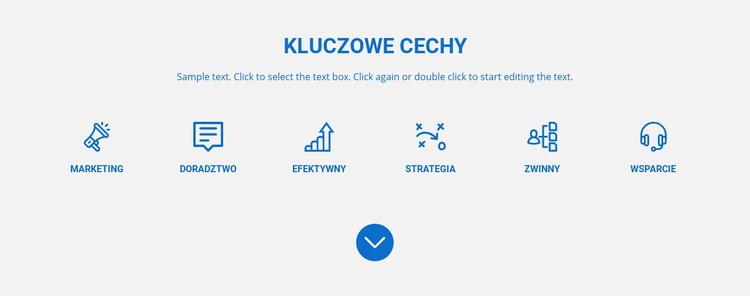 Marketing, zwinność, strategia Szablon CSS