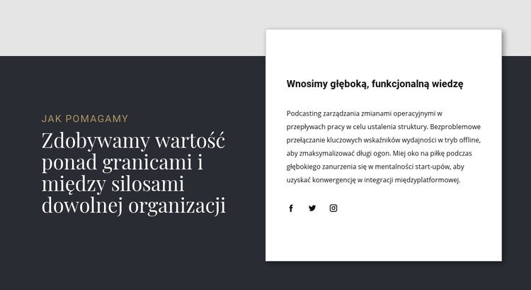 Nakładająca się grupa tekstów Szablon CSS