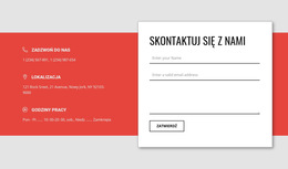 Nakładający Się Formularz Kontaktowy - Szablon Kreatora Stron Internetowych