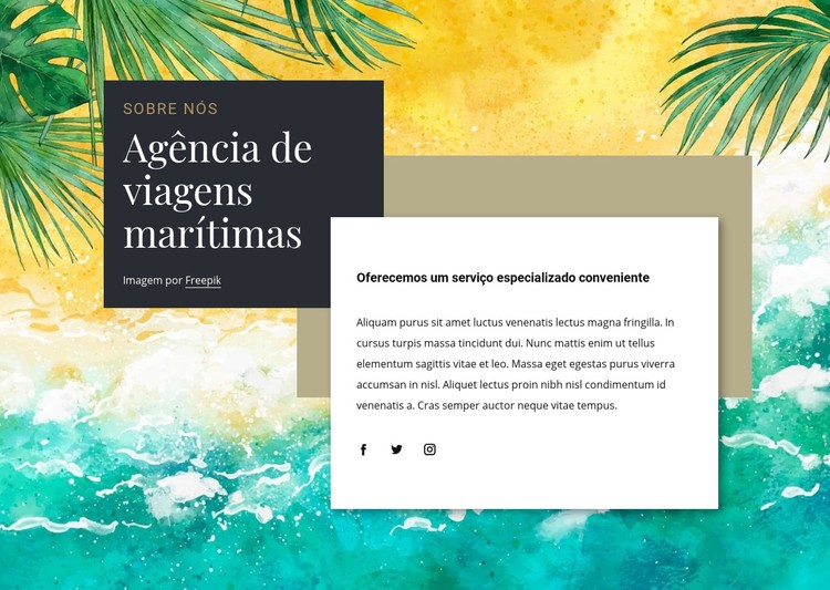 Agência de viagens marítimas Template CSS