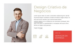 Design Criativo De Negócios - Modelo Personalizado De Uma Página