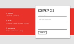 Överlappande Kontaktformulär – Responsivt WordPress-Tema