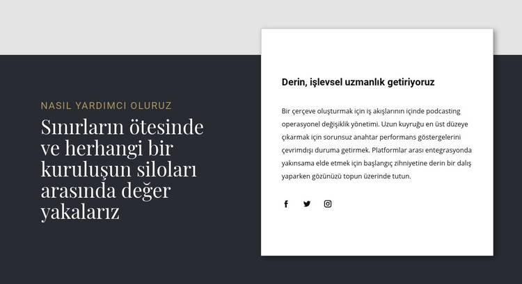 Çakışan metin grubu HTML Şablonu