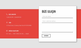 Çakışan Iletişim Formu Için Özel HTML5 Şablonu