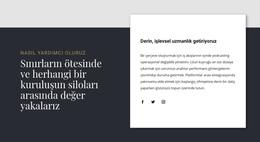 Çakışan Metin Grubu - Ücretsiz WordPress Teması
