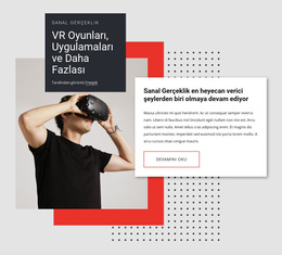 VR Oyunları, Uygulamaları Ve Daha Fazlası - Ücretsiz WordPress Teması