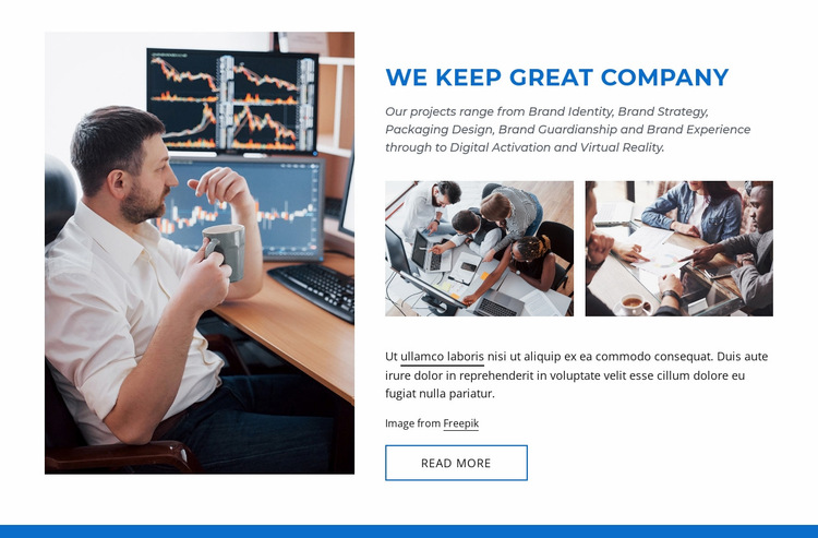 Great company Website Builder Templates