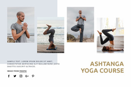 Ashtanga Yoga Course - Website Template Download